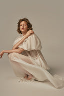  Nuage Ivory Voile Lace Evening Gown for women, from POEM, The Viet Concept