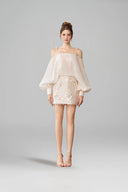 Linnea Embellished Floral Lace Corset Mini Dress for women, from CALISTA, The Viet Concept
