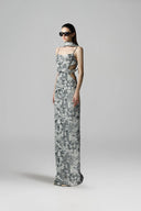 Luminescence Sequin Cut-Out Floor-Length Dress for women, from SORAMAME, The Viet Concept