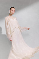 Solara Pleated Lace Couture Dress for women, from ARTI, The Viet Concept 