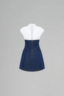 Navy Clarisse Mini Dress for women, from CALISTA, The VIet Concept 