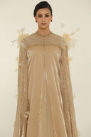 HAYTAN • Nude Crystal-Embellished Abaya