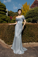 Blue Crystelle Maxi Dress for woman, from CALISTA, The Viet Concept