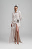 Terell Mermaid Side Slit Silk Satin Floor Length Dress for women, from Ha Thanh Viet, The Viet Concept 