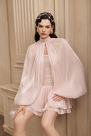 Almira Pastel Ruffle Chiffon Mini Dress for women, from JOSEPHINE, The Viet Concept 