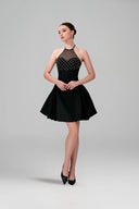 Ellen Crystal Embellished Satin Mini Dress for women, from DANG PHONG DESIGNER, The Viet Concept