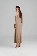 Goldsand Sheath Gathering Maxi Dress for woman, from ARTI, The Viet Concept