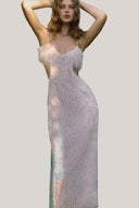  Cream Le Miele Strappy Cowl Maxi Dress for women, from La Vierge, The Viet Concept 