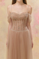 Talyah Layered Tulle Corset Maxi Dress for women, from JOSEPHINE, The Viet Concept 