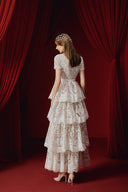Rella Floral Lace Silk Midi Dress for women, from JOSEPHINE, The Viet Concept