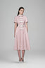 Asowa A-line Bow Cotton Midi Dress for women, from White Plan, The Viet Concept 