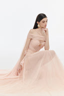 Luna Éclat Layered Ruffle Gown for women, from JOSEPHINE, The Viet Concept 