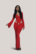 Ruby Scarlet Pareo Maxi Dress for women, from La Vierge, The Viet Concept