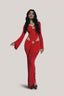 Ruby Scarlet Pareo Maxi Dress for women, from La Vierge, The Viet Concept
