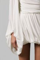 Brisa Draped Sleeve Mini Dress for womnen, from Guyehi Studio, The Viet Concept 