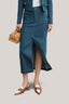  Joanna Pencil Front Slit Cotton Denim Midi Skirt for women, from HOBB, The Viet Concept 