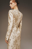 MARGÉE ATELIER • Velune Couture V-Neck Taffeta Silk Evening Gown