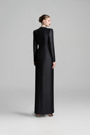 Deep V-Neck Wavy Crystal Embellished Dress for woman, from GVLUX, The Viet Concept 