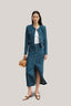 Joanna Cropped Flap Pocket Cotton Denim Jacket for women, from HOBB, The Viet Concept 