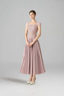 ROSEE de MATIN • Rose Embroidery Midi Dress