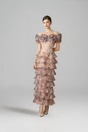 ROSEE de MATIN • Rose Parten Ruffler Midi Dress