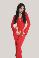 Ruby Scarlet Pareo Maxi Dress for women, from La Vierge, The Viet Concept