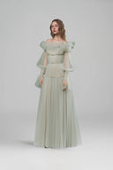 Aurora Mint Tulle Layered Evening Gown for women, from JOSEPHINE, The Viet  Concept