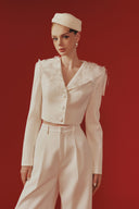 Margée Atelier • Elina Couture Lace-Trimmed Twill Tailored Set