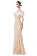MR CRAZY & LADY SEXY • Regal Sovereign Off-Shoulder Beaded Evening Gown