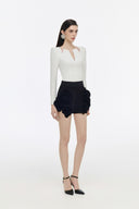 Oriana Sculpted Corset Long Sleeve Top for women, from JOSEPHINE, The Viet Concept 