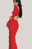 Ruby Scarlet Pareo Maxi Dress for women, from La Vierge, The Viet Concept