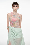 Raina Celeste Sculpted Evening Dress for women, from JOSEPHINE, The Viet Concept 