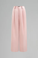 Rosé Taffeta High-Waisted Wide Leg Pants for women, from IHF STUDIO, The Viet Concept 