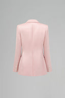 Rosé Lumière Silk Taffeta Oversized Blazer for women, from IHF STUDIO, The Viet Concept 