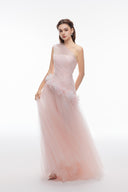 JOSÉPHINE • Petal Tulle Sculpted Maxi Dress
