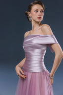 Chelyn Purple Taffeta Tulle Evening Dress for women, from JOSEPHINE, The Viet Concept