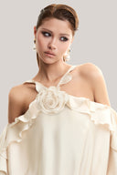 Cream Petal Top for women, from MUST HAVE, The Viet Concept 