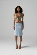 HUELLEY HUELLEY • Mimi Double-Layer Low-Rise Skirt