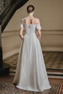 LARMES • Matilda Ivory Ruffled Evening Gown