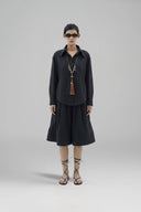 Jellyfish Fringed Cotton-Silk Relaxed Fit Shirt for women, from CAOSTU, The Viet Concept