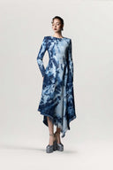 GVLUX • Élan Asymmetrical Enzyme-Washed Denim Gown