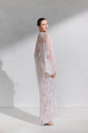 Aure Shimmer Lace Draped Dress for women, from ARTI, The Viet Concept 