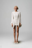 Brisa Draped Sleeve Mini Dress for womnen, from Guyehi Studio, The Viet Concept 