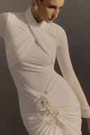 HA THANH VIET • Armetis Sculpted Jersey Maxi Evening Dress