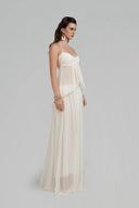 White Halcyon Maxi Dress for women, from POEM, The Viet Concept 