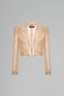 MARGÉE ATELIER • Aestra Couture Sequin Bralette & Cropped Blazer Set