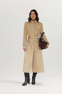 Statement Belt Silk Cotton Trenchcoat for women, from HOBB, The Viet Concept