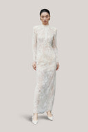 Beige Florence Maxi Dress for women, from HUONG, The Viet Concept 