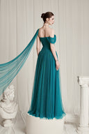 Andromé Mallard Green Soft Mesh Gown Dress for women, from CALISTA, The Viet Concept 