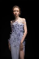 Connie Floral Silk Satin Corset Evening Gown for women, from 21SIX, The Viet Concept